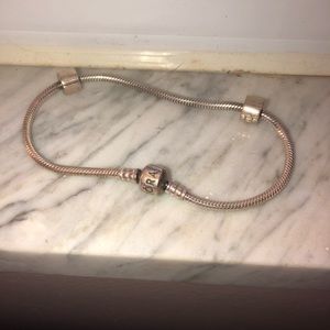 Pandora Bracelet with two clips